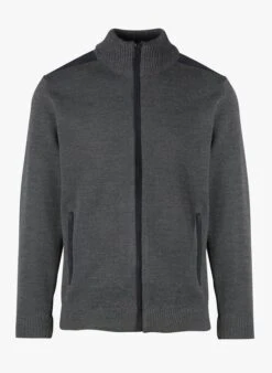 Armor-Lux Vest Met Rits En Elleboogstukken - Wolblend | Grijs