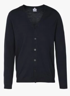 Open, Wollen Vest | Blauw