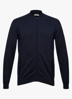 ESPRIT Regular-fit Vest Van Biokatoen Met Rits | Blauw