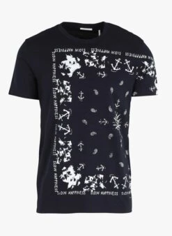 Ikks Katoenen T-shirt Met Print | Blauw