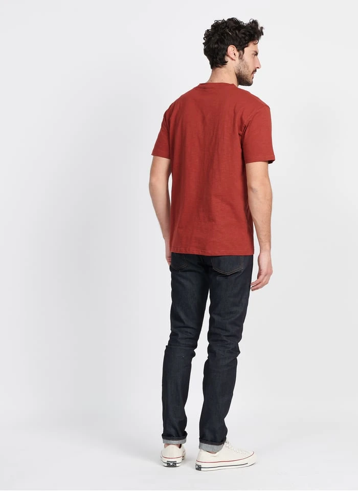 Minimum HEON - Regular-fit T-shirt Van Biokatoen Met Ronde Hals | Rood - Image 5