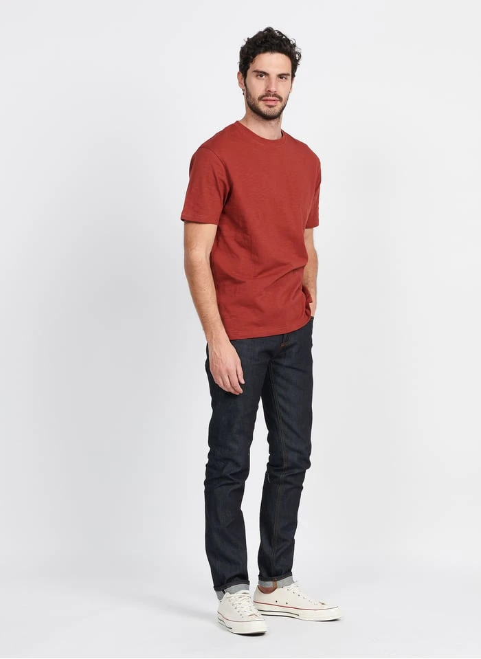 Minimum HEON - Regular-fit T-shirt Van Biokatoen Met Ronde Hals | Rood - Image 4