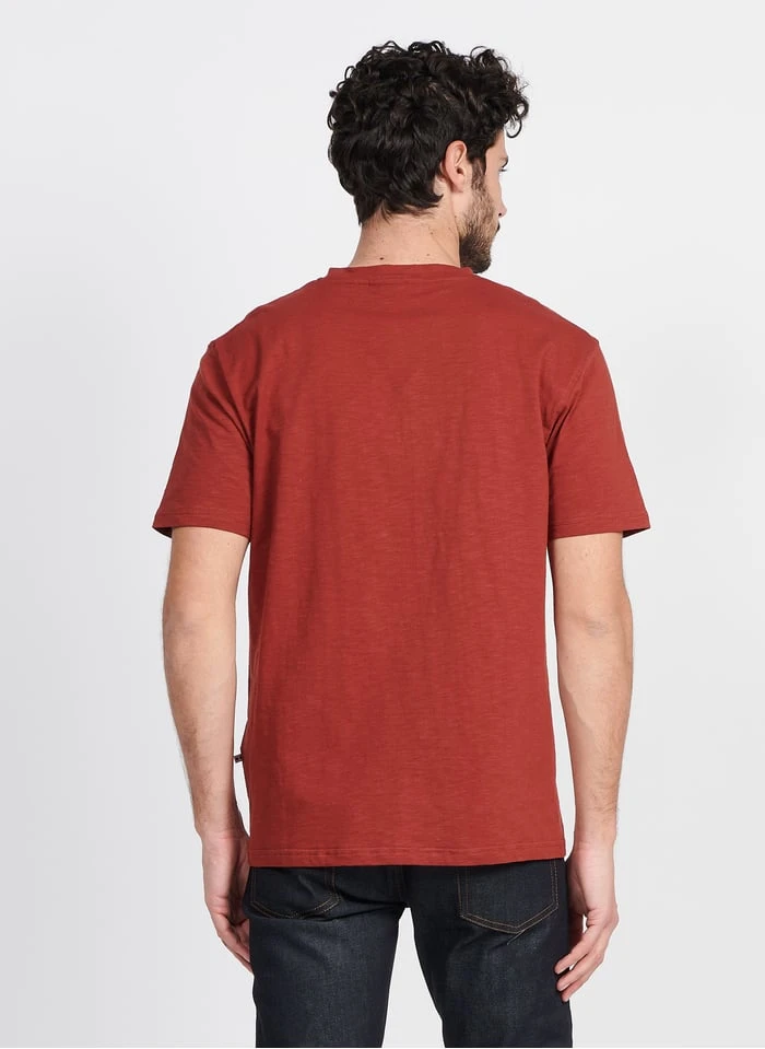 Minimum HEON - Regular-fit T-shirt Van Biokatoen Met Ronde Hals | Rood - Image 3