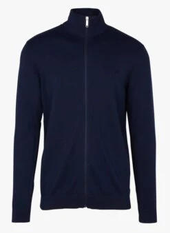 Selected Katoenen Vest Met Opstaande Kraag | Blauw