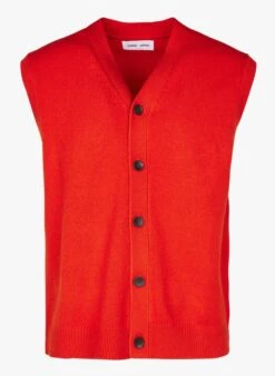 Samsoe Samsoe KLARK - Vest Wolblend | Oranje