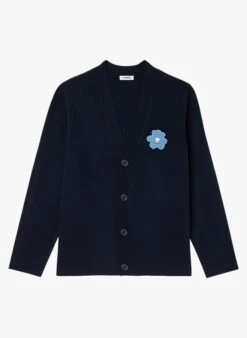 Sandro FLOWER - Vest Met V-hals En Knopen | Blauw