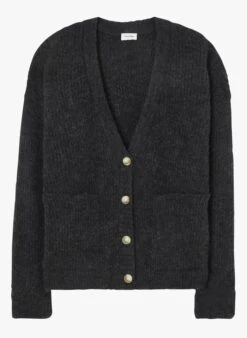 American Vintage EAST - Vest Met V-hals | Grijs