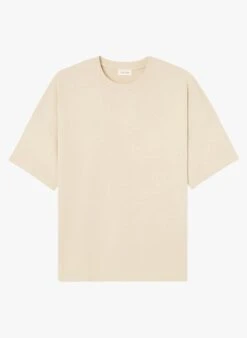 American Vintage FIZVALLEY - Katoenen T-shirt Met Ronde Hals | Beige