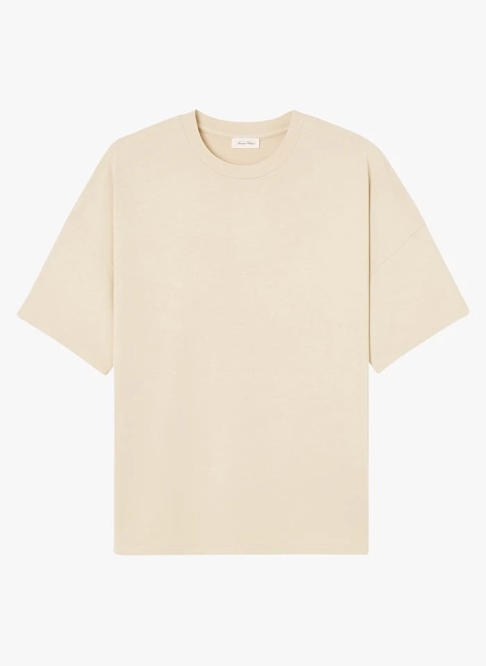 American Vintage FIZVALLEY - Katoenen T-shirt Met Ronde Hals | Beige