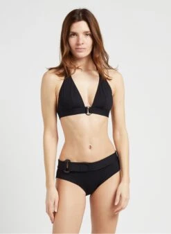 Bikinibroekje Met Ring | Zwart