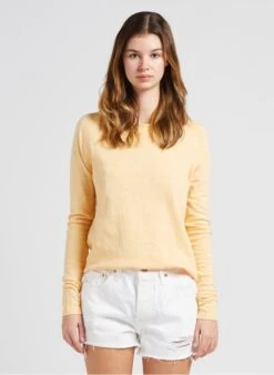 American Vintage SONOMA - Katoenen T-shirt Met Ronde Hals | Oranje