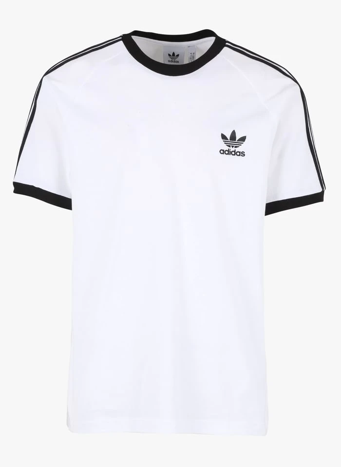 ADIDAS Regular-fit, Katoenen T-shirt Met Ronde Hals En Borduursel | Wit
