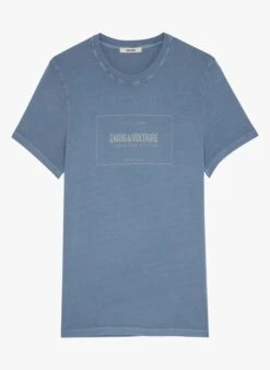 Zadig & Voltaire Katoenen T-shirt Met Ronde Hals | Blauw