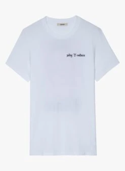 Zadig & Voltaire TED - Katoenen T-shirt Met Ronde Hals | Wit
