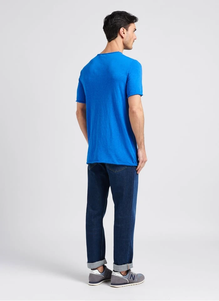 American Vintage SONOMA - Katoenen T-shirt Met Ronde Hals | Blauw - Image 4