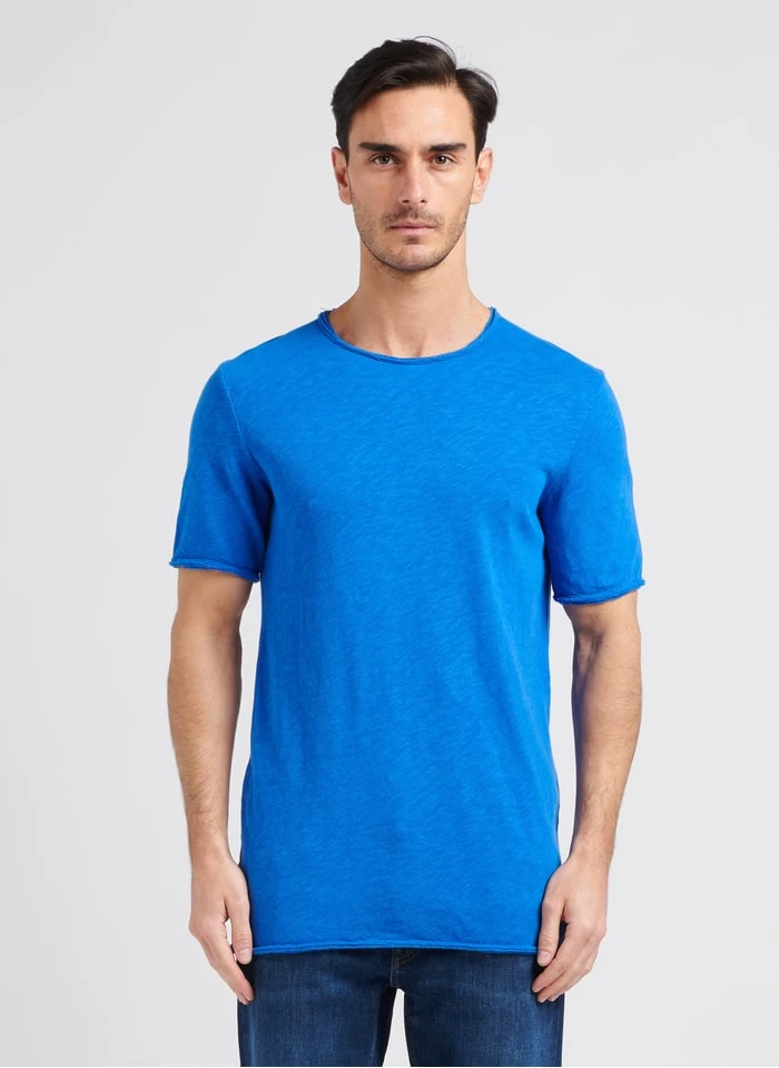 American Vintage SONOMA - Katoenen T-shirt Met Ronde Hals | Blauw - Image 2