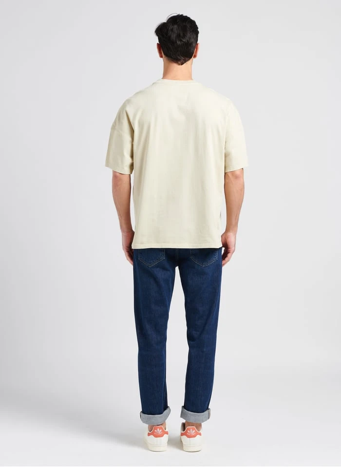 American Vintage FIZVALLEY - Katoenen T-shirt Met Ronde Hals | Beige - Image 4