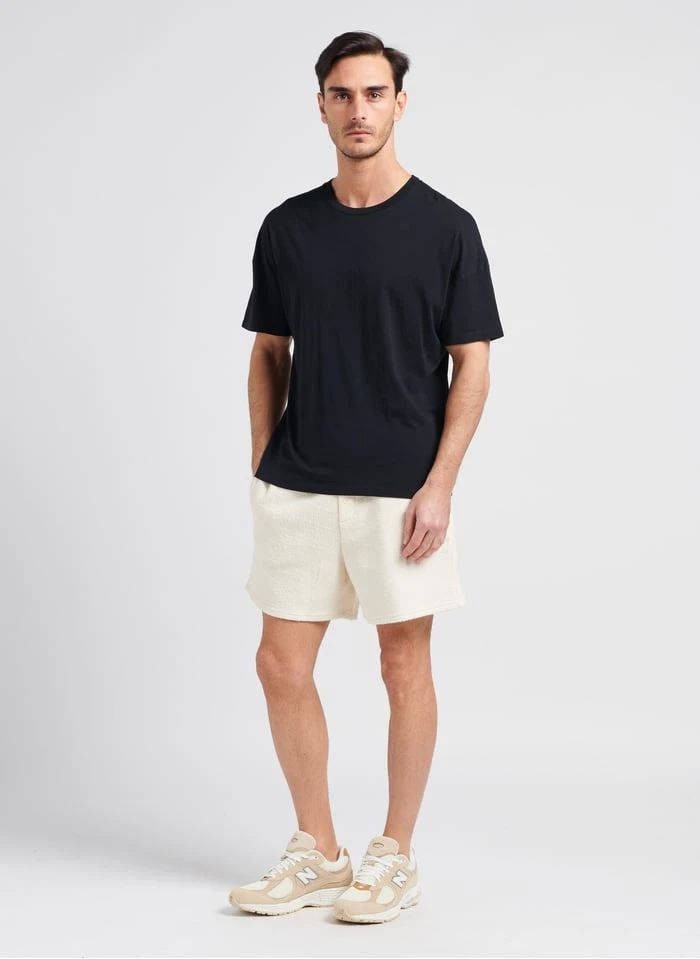 American Vintage DECATUR - Regular-fit, Katoenen T-shirt Met Ronde Hals | Zwart - Image 3