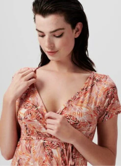 SUPERMOM FOLEY - Halflange Jurk Van Viscose Met Print | Roze