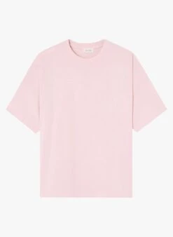 American Vintage FIZVALLEY - Regular-fit, Katoenen T-shirt Met Ronde Hals | Roze