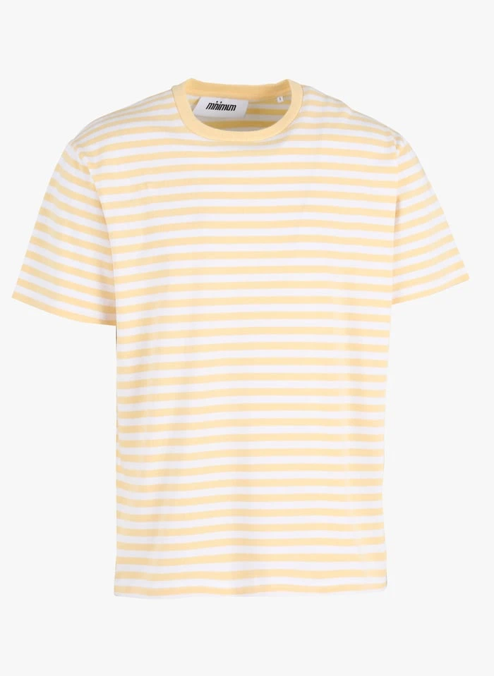 Minimum JANNUS - T-shirt Van Biologisch Katoen | Geel