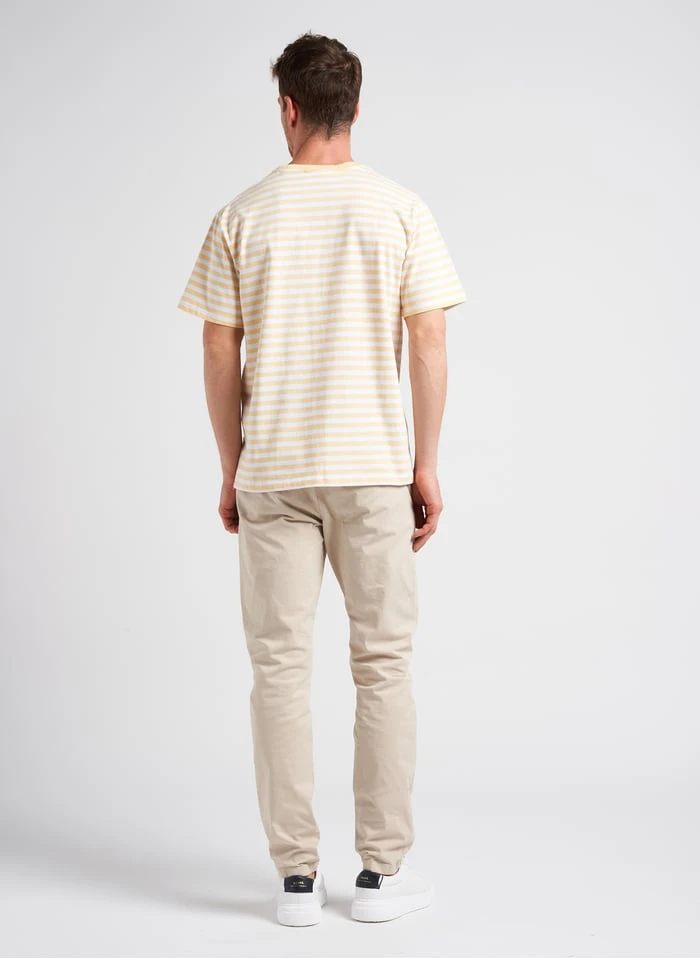 Minimum JANNUS - T-shirt Van Biologisch Katoen | Geel - Image 4