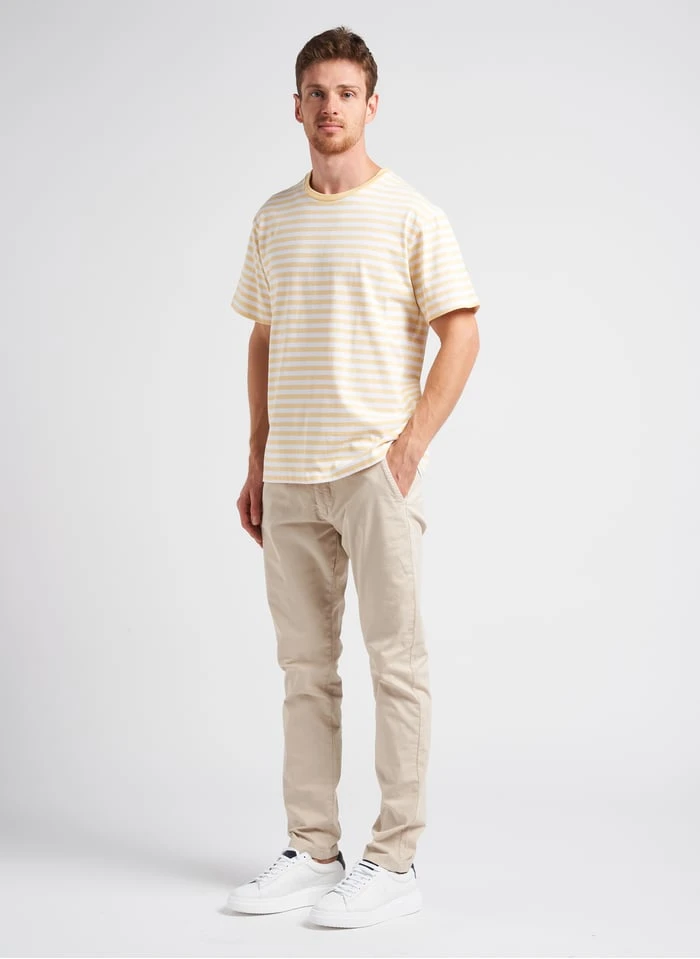 Minimum JANNUS - T-shirt Van Biologisch Katoen | Geel - Image 3