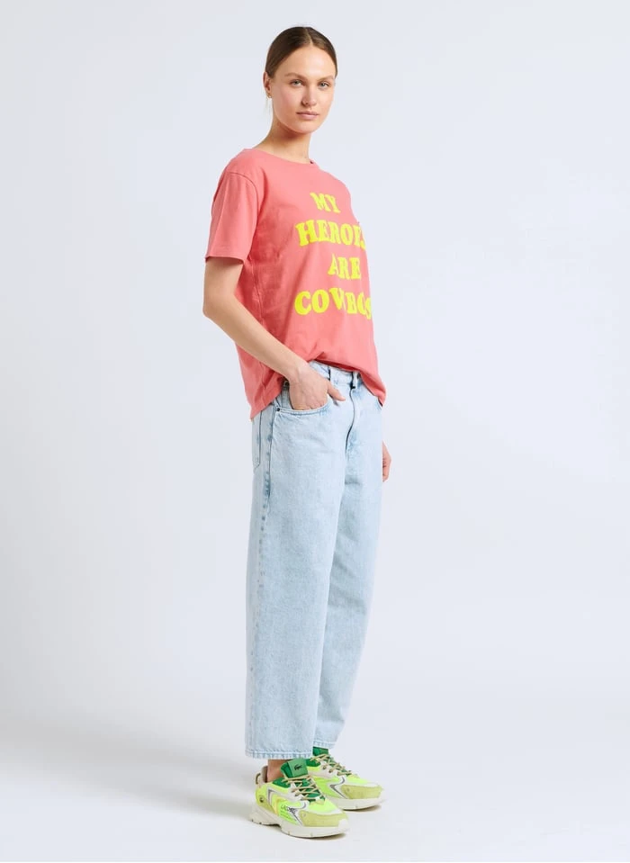 STARLIGHT HEROES - Katoenen T-shirt Met Ronde Hals | Roze - Image 4