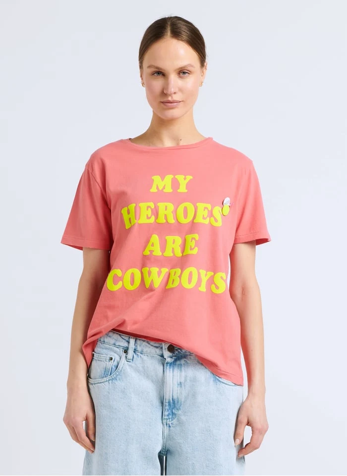 STARLIGHT HEROES - Katoenen T-shirt Met Ronde Hals | Roze