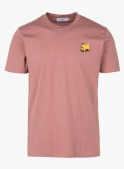 DOGGY DOG - Regular-fit T-shirt Van Biokatoen Met Ronde Hals En Borduursel | Bruin