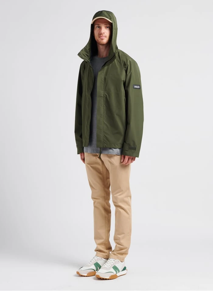 Aigle Regular-fit, Katoenen T-shirt Met Ronde Hals En Borduursel | Grijs - Image 6