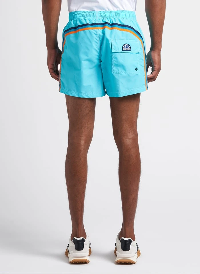 Sundek Korte Zwemshort Van Nylon | Blauw - Afbeelding 2