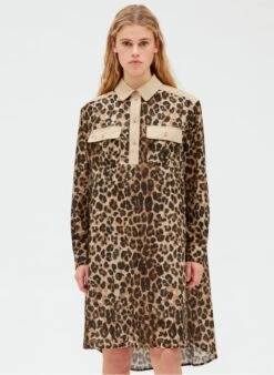 CLAUDIE PIERLOT RABAN - Overhemdjurk Met Klassieke Kraag En Print | Veelkleurig