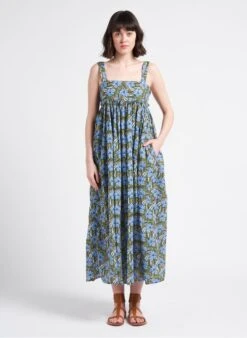 Bellerose PARMA - Lange, Katoenen Jurk Met Print | Beige