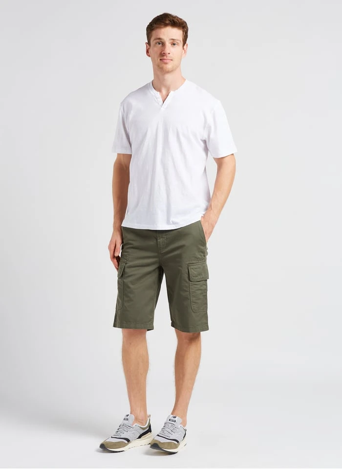 HAMON - Katoenen T-shirt Met Tuniekhals | Wit - Image 3