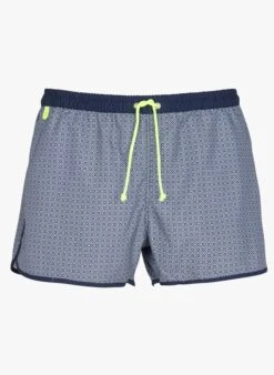 Korte Zwemshort Met Print | Blauw