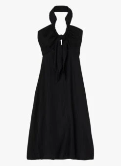 Sandro CITRINE - Halflange, Uitlopende Jurk | Zwart