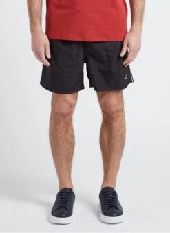 Armani Exchange Soepelvallende Zwemshort | Zwart