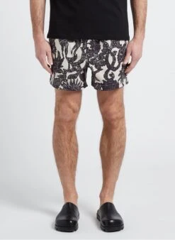 Samsoe Samsoe MOSES - Zwemshort Met Print | Beige