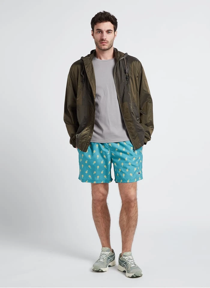 Faguo MIMIZAN - Zwemshort Van Gerecyclede Stof Met Print | Groen - Afbeelding 4