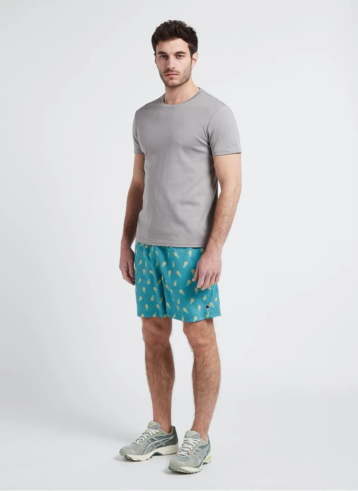 Faguo MIMIZAN - Zwemshort Van Gerecyclede Stof Met Print | Groen - Afbeelding 8