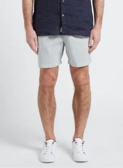 Hartford Gestreept Zwemshort | Kaki