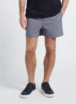 Selected COOPER - Gestreept Zwemshort Katoenblend | Violet