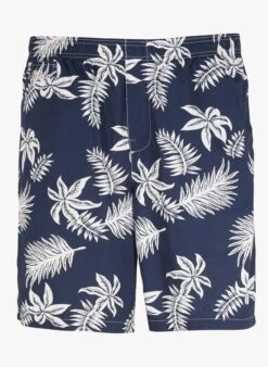 Scotch And Soda Zwemshort Van Biologisch Katoen Met Exotische Print | Blauw